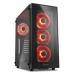 Корпус Sharkoon TG5 red ATX, mATX, Mini-ITX, Midi-Tower, 4 x 120mm fan, led red, 2 x USB 2.0, 2 x USB 3.0, Audio, без БП, сталь, черный