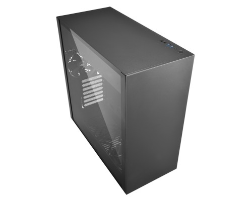 Корпус Sharkoon PURE STEEL black E-ATX, ATX, mATX, Mini-ITX, SSI CEB, SSI EEB, Midi-Tower, 2x120mm fan, 2x USB 3.0, Audio, без БП, сталь, черный