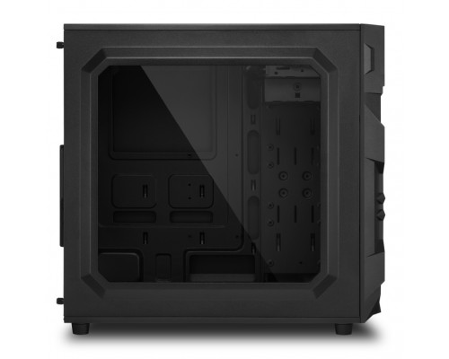 Корпус Sharkoon VG7-W RGB ATX, mATX, Mini-ITX, Midi-Tower, 3x 120mm fan, led RGB, 2x USB 3.0, Audio, без БП, сталь, черный