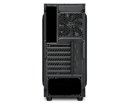 Корпус Sharkoon VG6-W blue ATX, mATX, Mini-ITX, Midi-Tower, 3x 120mm fan, led blue, 2x USB 2.0, 2x USB 3.0, Audio, без БП, сталь, черный