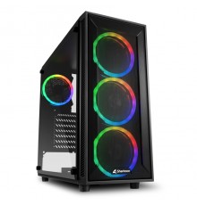 Корпус Sharkoon TG4M RGB ATX, mATX, Mini-ITX, Midi-Tower, 4x 120mm fan, led RGB, 2x USB 3.0, Audio, без БП, сталь/стекло, черный                                                                                                                          