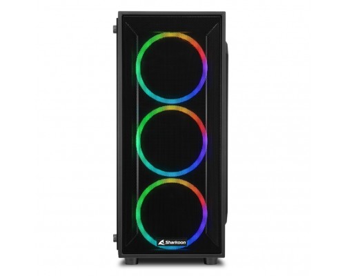 Корпус Sharkoon TG4M RGB ATX, mATX, Mini-ITX, Midi-Tower, 4x 120mm fan, led RGB, 2x USB 3.0, Audio, без БП, сталь/стекло, черный