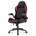 Игровое кресло Sharkoon Elbrus 1 компьютерное, до 120 кг, ткань/сталь/дерево, цвет  черный/розовый