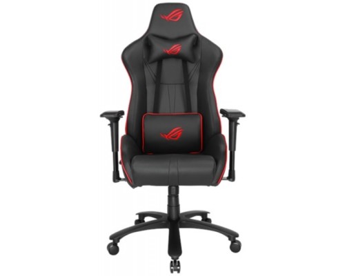 Игровое кресло ASUS ROG SL200 black 90GC00I0-MSG010 компьютерное, до 120 кг, кожа PU, металл, цвет  черный с красной отделкой