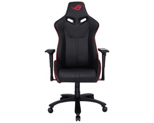 Игровое кресло ASUS ROG SL200 black 90GC00I0-MSG010 компьютерное, до 120 кг, кожа PU, металл, цвет  черный с красной отделкой