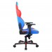 Игровое кресло DXRacer G8200 OH/G8200/BR компьютерное, до 120 кг, 4D, кожа PU, металл, раскладывание спинки на 155°, цвет  синий/красный