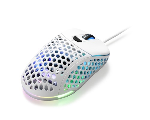 Мышь Sharkoon Light2 200 white оптическая, 16000 dpi, Pixart PMW-3389, USB, подсветка RGB, белая