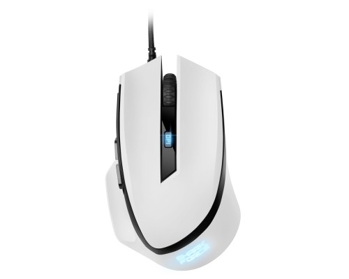 Мышь Sharkoon Shark Force II White, оптическая, 4200 dpi, PixArt PAW3519, USB, подсветка, белая