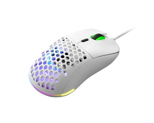Мышь Sharkoon Light2 180 white оптическая, 12000 dpi, PixArt 3325, USB, PixArt PMW3360, RGB, белая