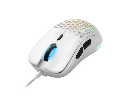 Мышь Sharkoon Light2 180 white оптическая, 12000 dpi, PixArt 3325, USB, PixArt PMW3360, RGB, белая