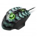 Мышь Sharkoon Drakonia II Green, оптическая, 15000 dpi, USB, подсветка RGB, цвет  черный/зеленый
