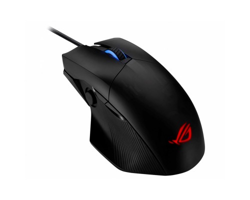 Мышь ASUS ROG Chakram Core 90MP01T0-BMUA00 оптическая, проводная, 16000 dpi, USB, RGB подсветка, 6 кнопок, доп.джойстик, цвет  черная