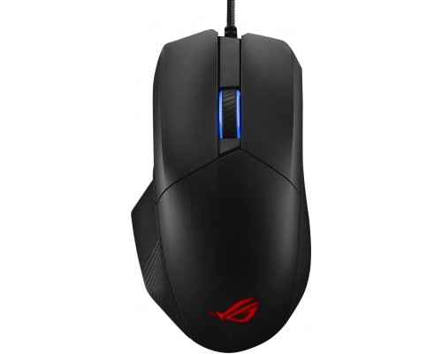 Мышь ASUS ROG Chakram Core 90MP01T0-BMUA00 оптическая, проводная, 16000 dpi, USB, RGB подсветка, 6 кнопок, доп.джойстик, цвет  черная