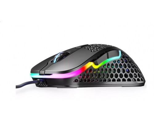 Мышь Xtrfy M4 XG-M4-RGB black оптическая, проводная, 16000 dpi, USB, PixArt 3389, RGB подсветка, цвет  черный