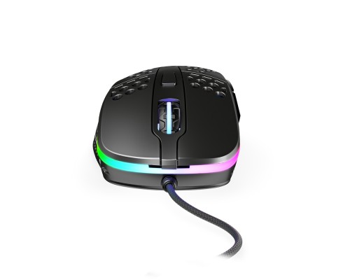 Мышь Xtrfy M4 XG-M4-RGB black оптическая, проводная, 16000 dpi, USB, PixArt 3389, RGB подсветка, цвет  черный