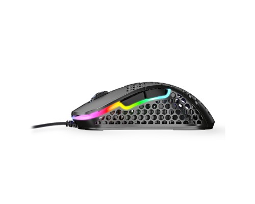 Мышь Xtrfy M4 XG-M4-RGB black оптическая, проводная, 16000 dpi, USB, PixArt 3389, RGB подсветка, цвет  черный