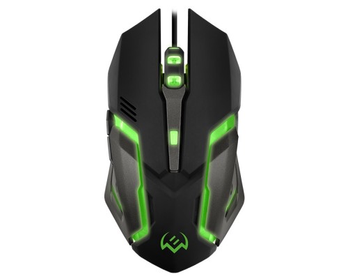 Мышь Sven RX-G740 оптическая, проводная, 2400 dpi, USB, 6 кнопок, подсветка, цвет  черный