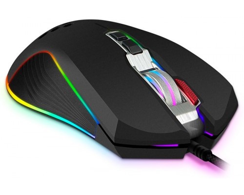 Мышь Sven RX-G850 SV-019297 оптическая, проводная, 6400 dpi, USB, 8 кн., RGB подсветка, SoftTouch, цвет  черный