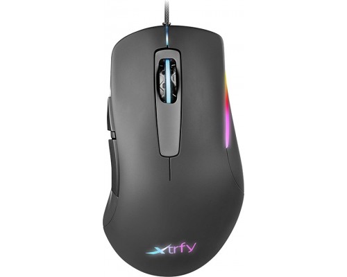 Мышь Xtrfy M1 XG-M1-RGB black оптическая, проводная, 7200 dpi, USB, Pixart 3330, RGB подсветка, цвет  черный