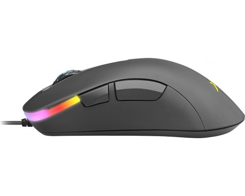 Мышь Xtrfy M1 XG-M1-RGB black оптическая, проводная, 7200 dpi, USB, Pixart 3330, RGB подсветка, цвет  черный