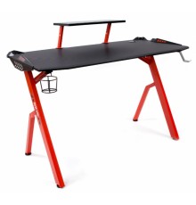 Компьютерный стол Skyland SKILL CTG-001 (120 х 60 х 75h см) карбон/МДФ/металл, цвет  черный/красный                                                                                                                                                       