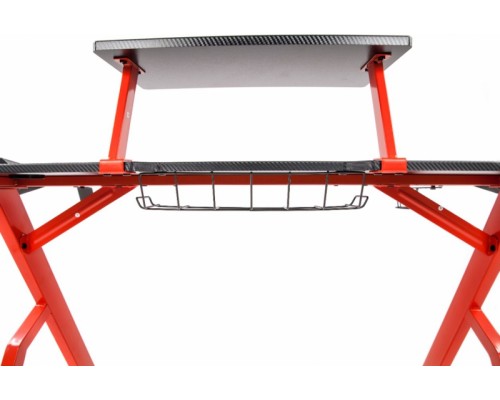 Компьютерный стол Skyland SKILL CTG-001 (120 х 60 х 75h см) карбон/МДФ/металл, цвет  черный/красный