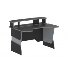 Компьютерный стол Skyland SKILL STG 1390 (136 х 100 х 92.5h см) ЛДСП/металл/ПВХ, цвет  антрацит/серый металлик                                                                                                                                            