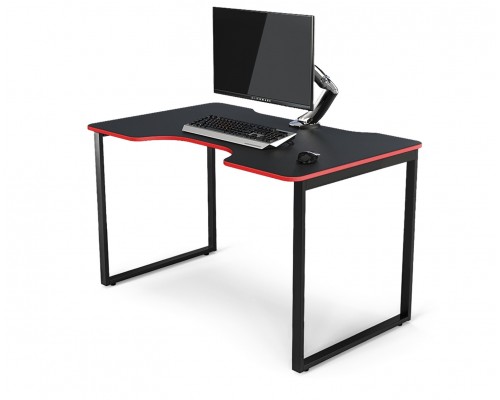 Компьютерный стол WARP St Smarty One ST1-RD black/red (120 х 75 х 73h см) ЛДСП/сталь