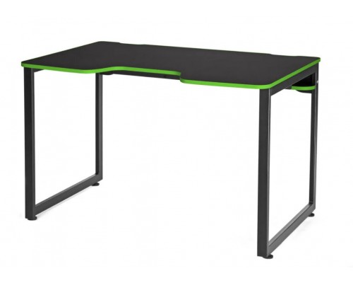 Компьютерный стол WARP Xt Smarty One-C XT1-GR black/green (108 х 76 х 75h см) ЛДСП/сталь