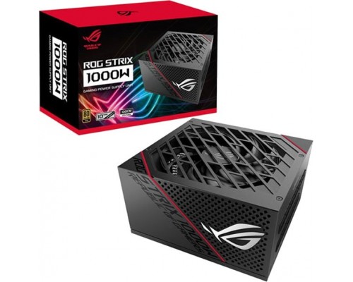 Блок питания ASUS ROG STRIX 1000G 90YE00A5-B0NA00 1000W, ATX 2.4, 8x SATA, 6x PCI-E, 2х CPU, подсветка, 80 PLUS Gold, fan 135х135mm