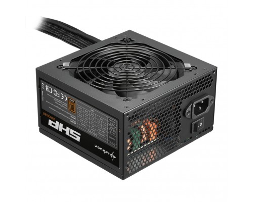 Блок питания Sharkoon SHP Bronze 500W, 500 Вт, ATX 2.3, 120х120 mm Fan, 6x SATA, 2x PCI-E, 1x CPU, 100-240 В, 20+4 pin, Bronze 80 PLUS