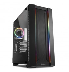 Корпус Sharkoon Elite Shark CA200M E-ATX, ATX, mATX, Mini-ITX, Midi-Tower, 2xUSB 2.0, 2xUSB 3.0, Audio, 1x120mm fan, без БП, led RGB, сталь, черный                                                                                                       