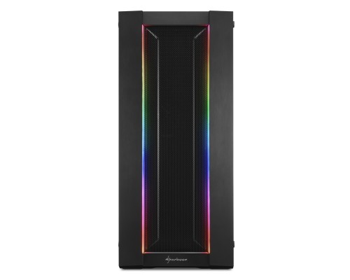 Корпус Sharkoon Elite Shark CA200M E-ATX, ATX, mATX, Mini-ITX, Midi-Tower, 2xUSB 2.0, 2xUSB 3.0, Audio, 1x120mm fan, без БП, led RGB, сталь, черный