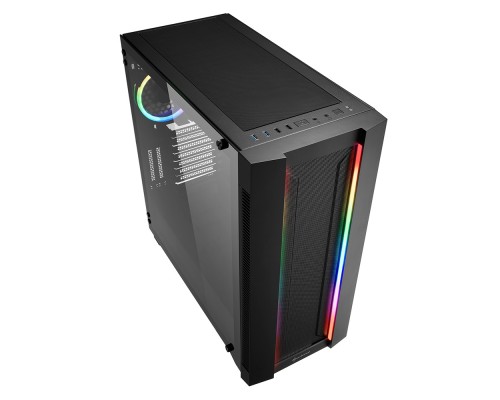 Корпус Sharkoon Elite Shark CA200M E-ATX, ATX, mATX, Mini-ITX, Midi-Tower, 2xUSB 2.0, 2xUSB 3.0, Audio, 1x120mm fan, без БП, led RGB, сталь, черный