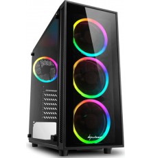 Корпус Sharkoon TG4 RGB ATX, mATX, Mini-ITX, Midi-Tower, 4x 120mm fan, led RGB, 2x USB 3.0, Audio, без БП, сталь, черный                                                                                                                                  