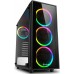 Корпус Sharkoon TG4 RGB ATX, mATX, Mini-ITX, Midi-Tower, 4x 120mm fan, led RGB, 2x USB 3.0, Audio, без БП, сталь, черный