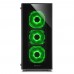 Корпус Sharkoon TG5 green ATX, mATX, Mini-ITX, Midi-Tower, 4 x 120 mm fan, led green, 2 x USB 2.0, 2 x USB 3.0, Audio, без БП, сталь, черный