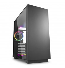 Корпус Sharkoon PURE STEEL RGB Black E-ATX, ATX, mATX, Mini-ITX, SSI CEB, SSI EEB, Midi-Tower, 4x120mm fan, led RGB, 2x USB 3.0, Audio, без БП, подсветка, сталь, черный                                                                                  