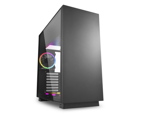 Корпус Sharkoon PURE STEEL RGB Black E-ATX, ATX, mATX, Mini-ITX, SSI CEB, SSI EEB, Midi-Tower, 4x120mm fan, led RGB, 2x USB 3.0, Audio, без БП, подсветка, сталь, черный