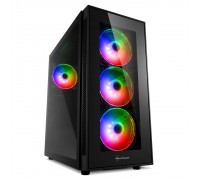 Корпус Sharkoon TG5 Pro RGB ATX, mATX, Mini-ITX, Midi-Tower, 4x 120mm fan, led RGB, 2x USB 2.0, 2x USB 3.0, Audio, без БП, сталь, черный                                                                                                                  