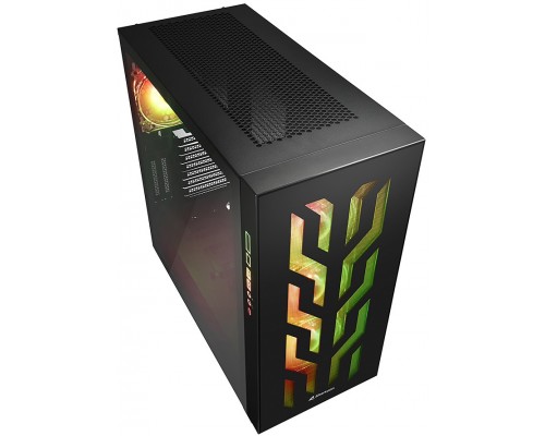 Корпус Sharkoon Elite Shark CA300T Black E-ATX, ATX, mATX, Mini-ITX, Midi-Tower, 2 x USB 3.0, USB Type-C, Audio, 4x120mm fan, без БП, led RGB, сталь, черный