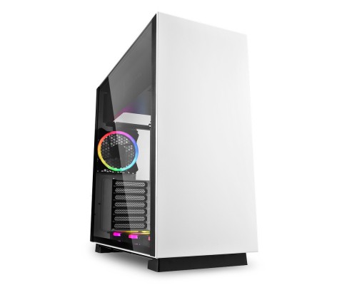 Корпус Sharkoon PURE STEEL RGB White E-ATX, ATX, mATX, Mini-ITX, SSI CEB, SSI EEB, Midi-Tower, 4x120mm fan, led RGB, 2x USB 3.0, Audio, без БП, сталь, белый