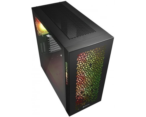 Корпус Sharkoon Elite Shark CA300H Black E-ATX, ATX, mATX, Mini-ITX, Midi-Tower, 2 x USB 3.0, USB Type-C, Audio, 4x120mm fan, без БП, led RGB, сталь, черный