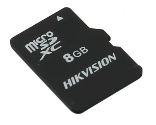 Карта памяти Hikvision HS-TF-C1(STD)/8G/ADAPTER microSD, 8Gb, Class10, UHS-I (U1), V10, чтение  до 92 Мб/сек, с SD адаптером