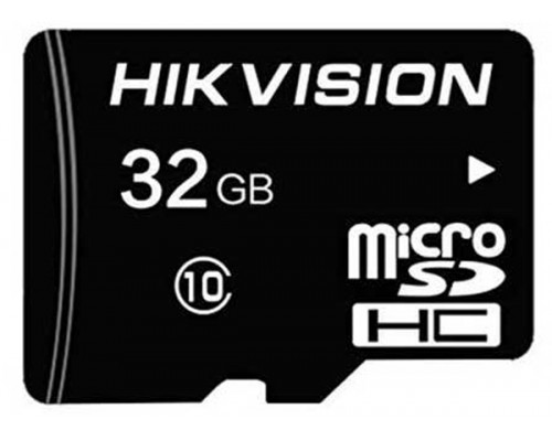 Карта памяти Hikvision HS-TF-C1(STD)/32G/ZAZ01X00/OD microSD, 32Gb, Class10, UHS-I (U1), V10, чтение  до 92 Мб/сек, без SD адаптера