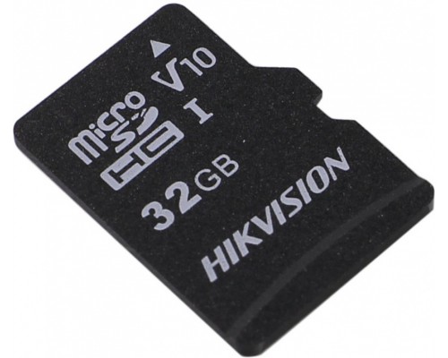 Карта памяти Hikvision HS-TF-C1(STD)/32G/ZAZ01X00/OD microSD, 32Gb, Class10, UHS-I (U1), V10, чтение  до 92 Мб/сек, без SD адаптера