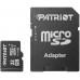 Карта памяти Patriot LX Series PSF32GMCSDHC10 microSD, 32Gb, Class10, UHS Class 1, чтение  до 80 Мб/сек, с SD адаптером