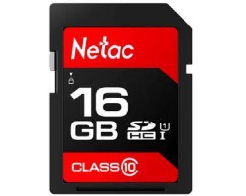 Карта памяти Netac P600 NT02P600STN-016G-R SDHC, 16Gb, Class10, UHS-I Class 1 (U1), чтение  до 80 Мб/сек