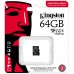 Карта памяти Kingston Industrial SDCIT2/64GBSP microSD, 64Gb, Class10, UHS-I, U3, V30, A1, чтение  100 Мб/с, без адаптера