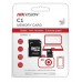 Карта памяти Hikvision HS-TF-C1(STD)/64G/ADAPTER microSD, 64Gb, Class10, UHS-I (U1), V10, чтение  до 92 Мб/сек, с SD адаптером